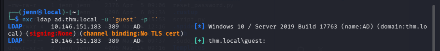 LDAP null session confirmed